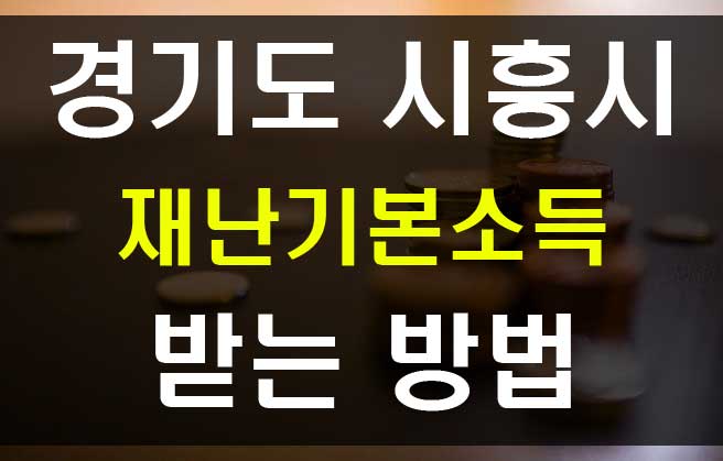  경기도 시흥시 재난기본소득 신청 방법 및 신용카드 선불카드 사용처