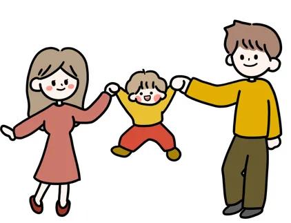 단란한 3인 가족