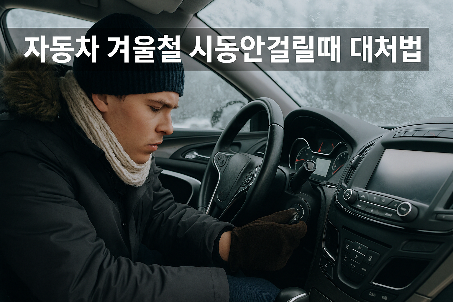 겨울철 자동차 시동 안 걸릴 때 대처법 배터리 방전·연료 문제까지 총정리!
