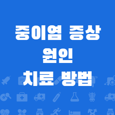 중이염 증상 원인 및 치료 방법 중이염 증상 원인 및 치료 방법