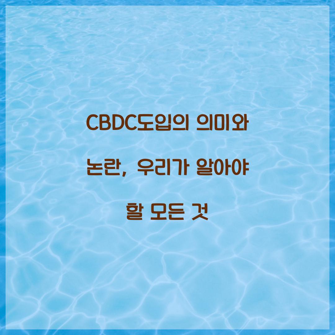 CBDC도입