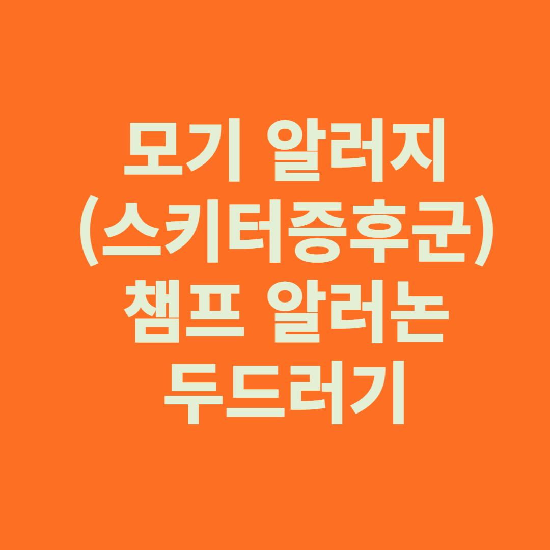 아기 모기 알러지증상(스키터증후군) 및 두드러기 챔프 알러논