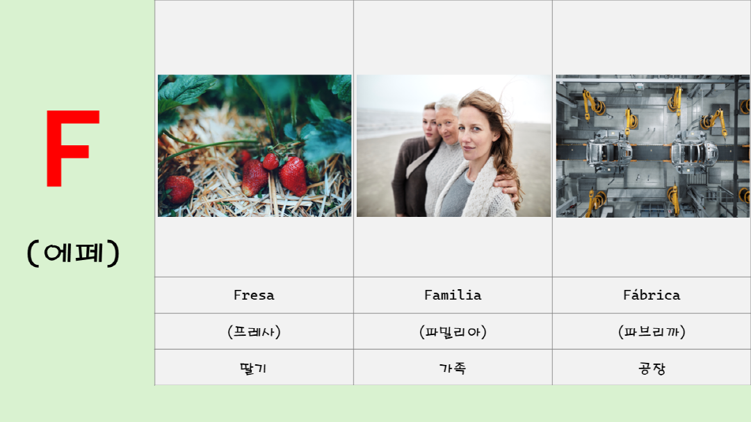 Fresa, Familia, Fábrica
프레사, 파밀리아, 파브리까