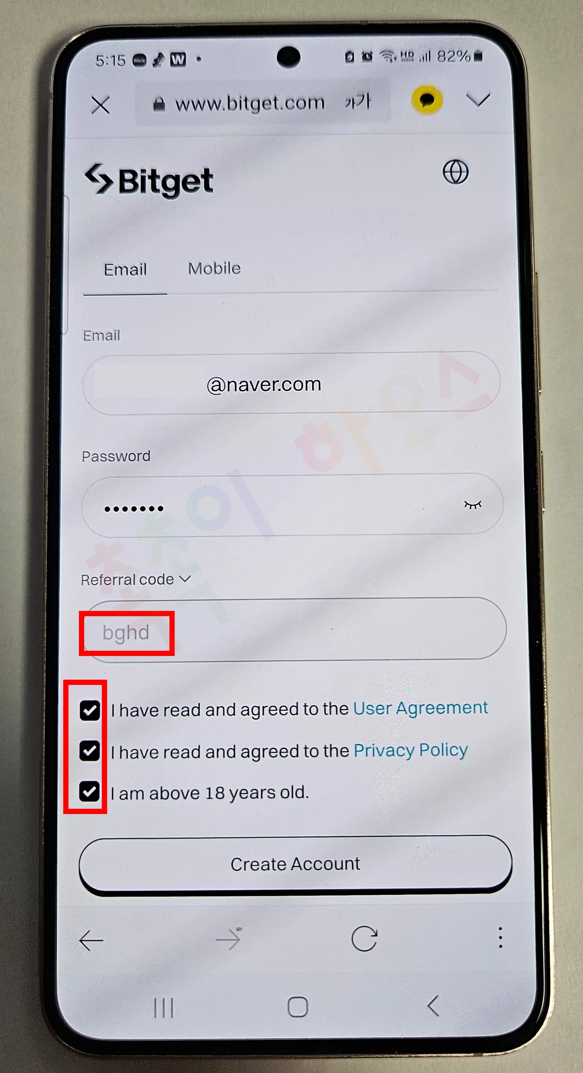 bitget sign-up