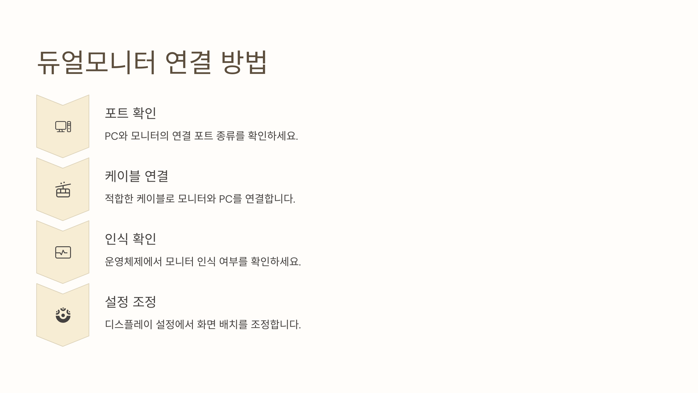 듀얼모니터 연결 방법