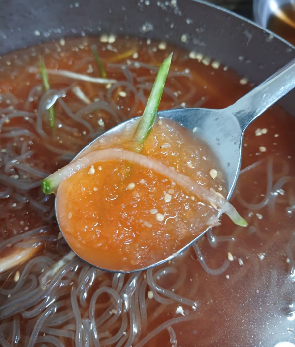 물냉 살얼음 육수