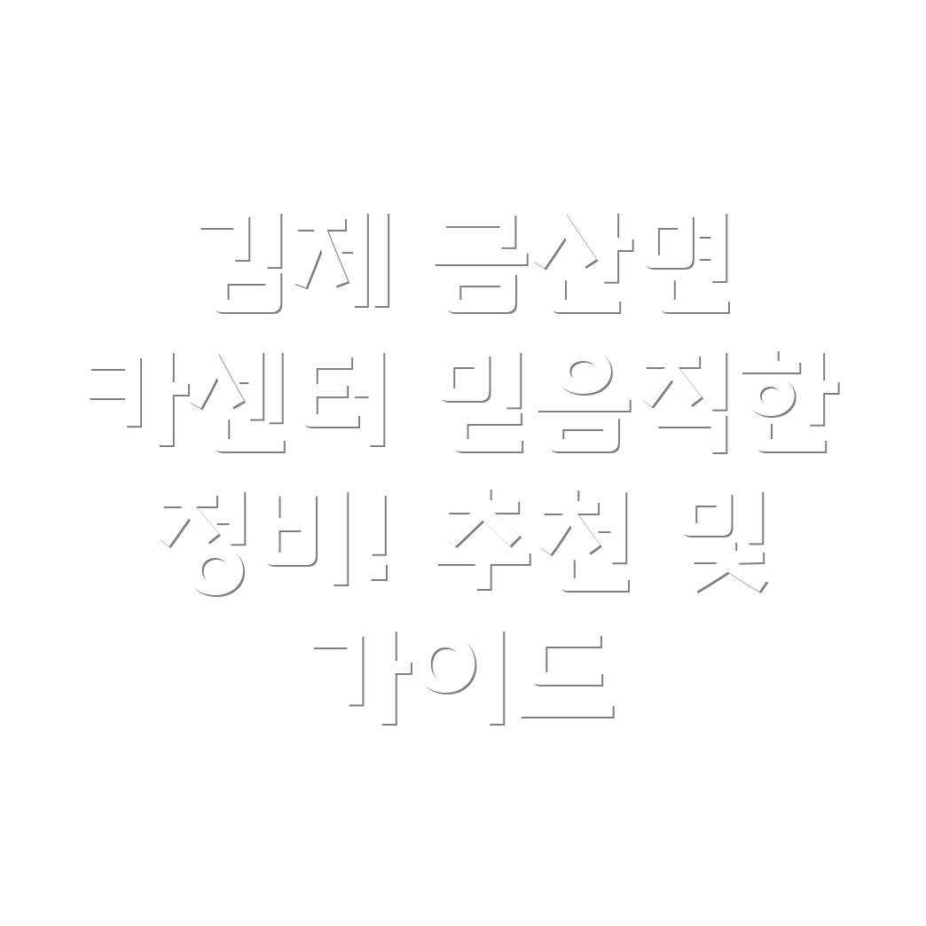 김제시 금산면 자동차정비