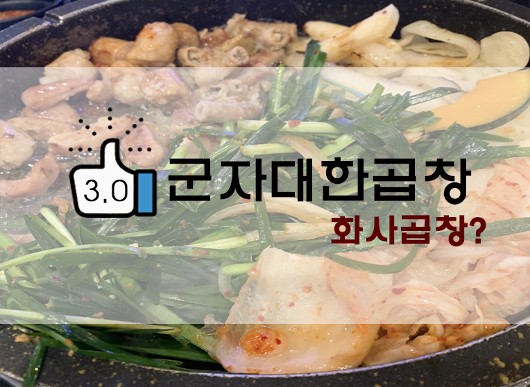  의정부 곱창/화사곱창 : 군자대한곱창 모둠곱창, 깎두기볶음밥 후기(+위치, 메뉴 등)