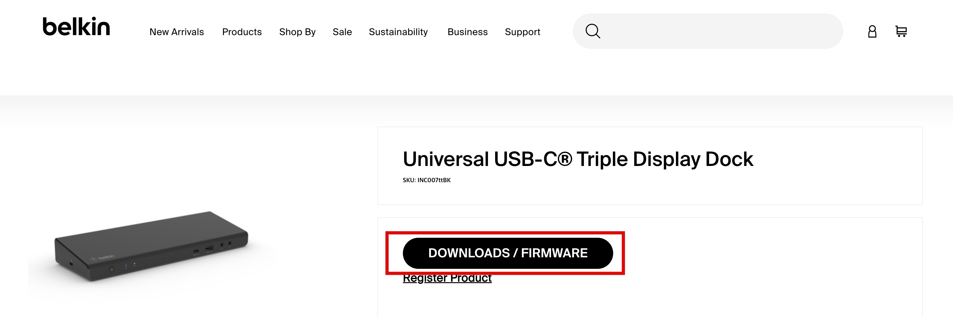 벨킨 독 Downloads Firmware