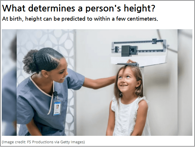  사람의 키는 어떻게 결정되나 What determines a person's height?
