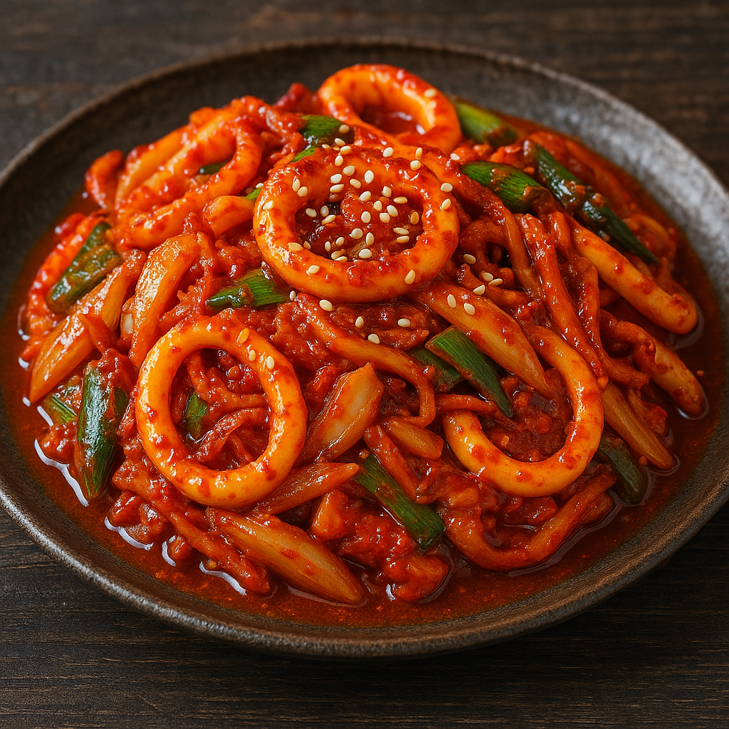 오징어볶음 완성
