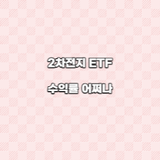  2차전지 ETF 수익률 어쩌나