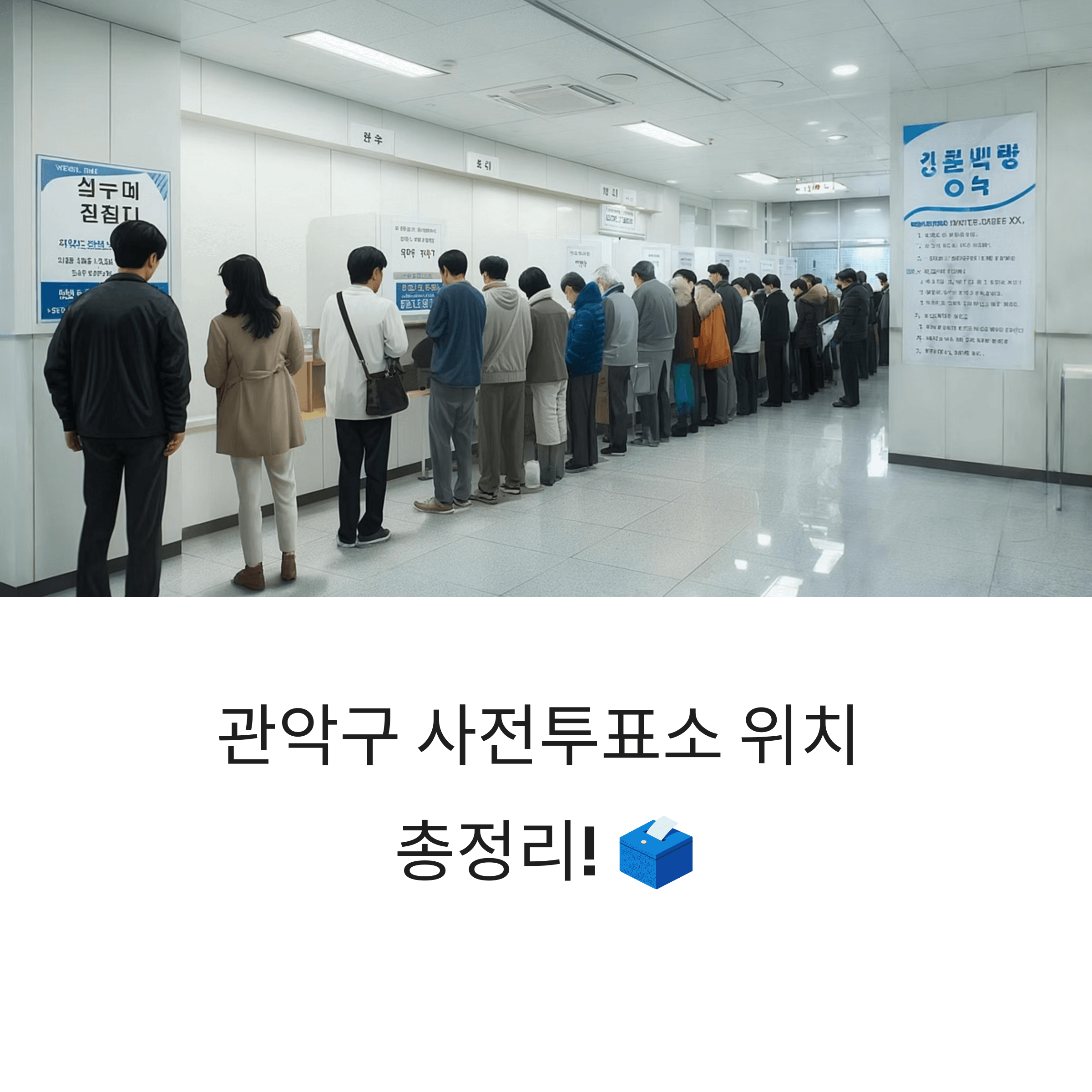 관악구 사전투표소 위치 완벽 정리