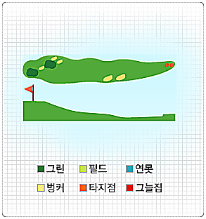 양지파인CC 동 코스 6번 홀