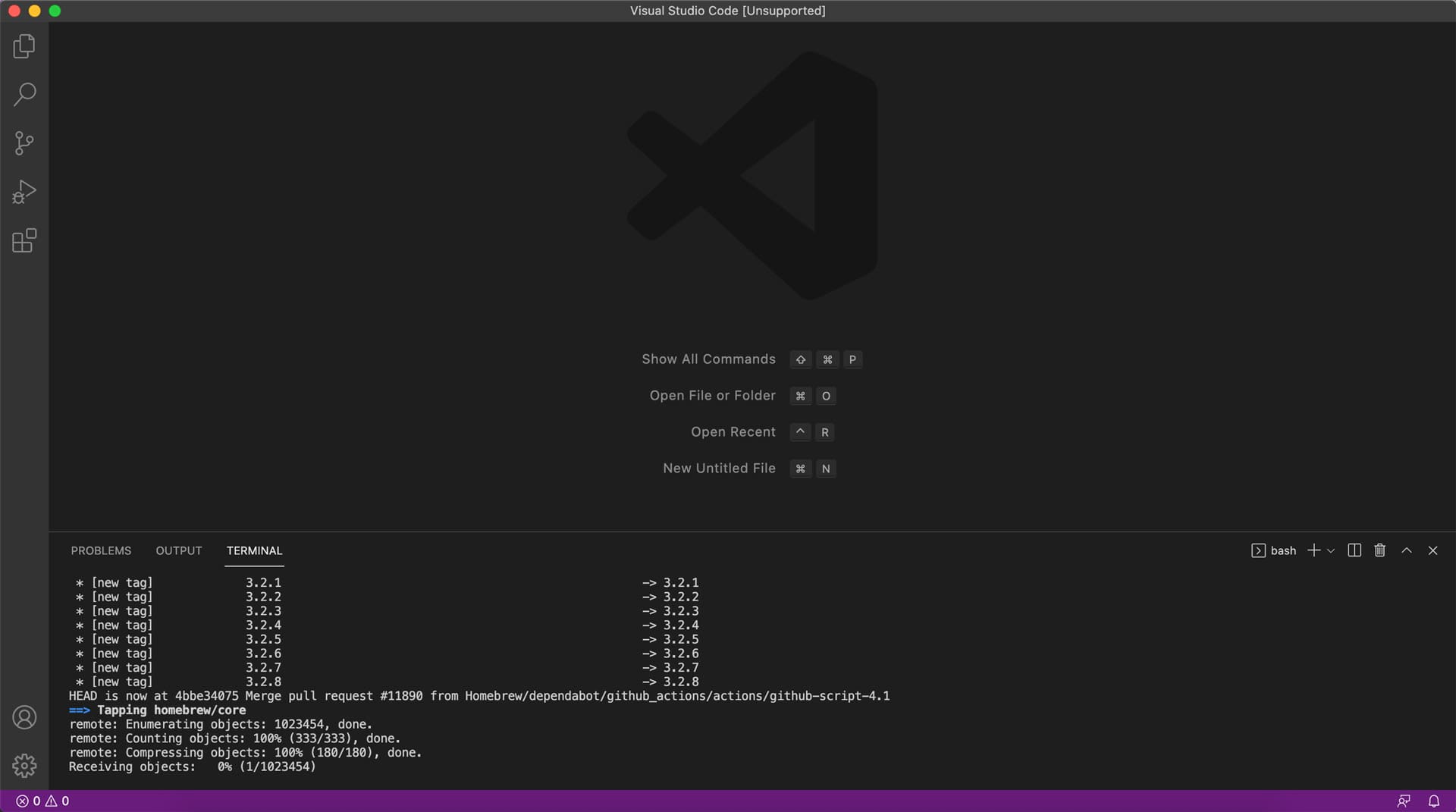 homebrew-설치-git-mac