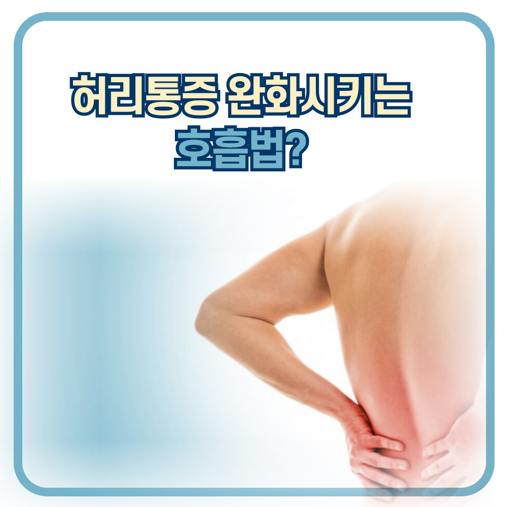 허리통증? 시작은 호흡법부터(feat. 복식호흡, 자연복대 운동법)