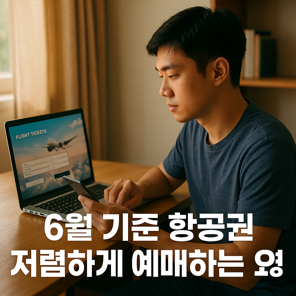 6월 기준 항공권 저렴하게 예매하는 요령