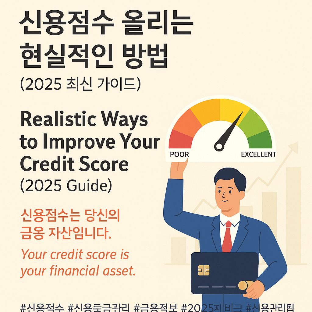 신용점수 올리는 현실적인 방법