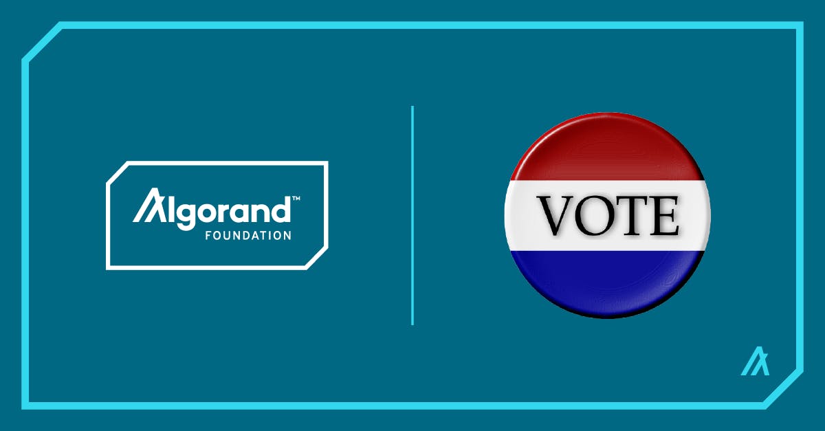  Vote Coin이 알고랜드 재단 Grant Award를 받습니다