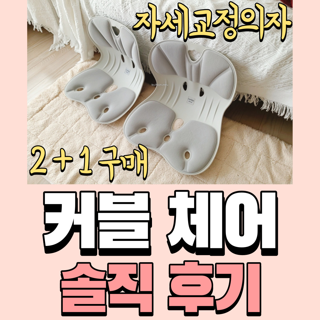  "커블 체어" 사용 솔직후기 리뷰 내돈내산_ 와이더 자세교정의자 후기 (불편한듯 편하다!!)