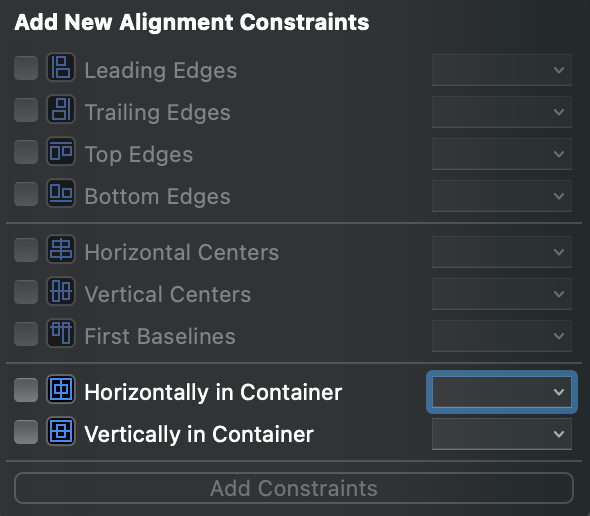 alignment lists