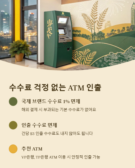 수수료 걱정 없는 atm 인출