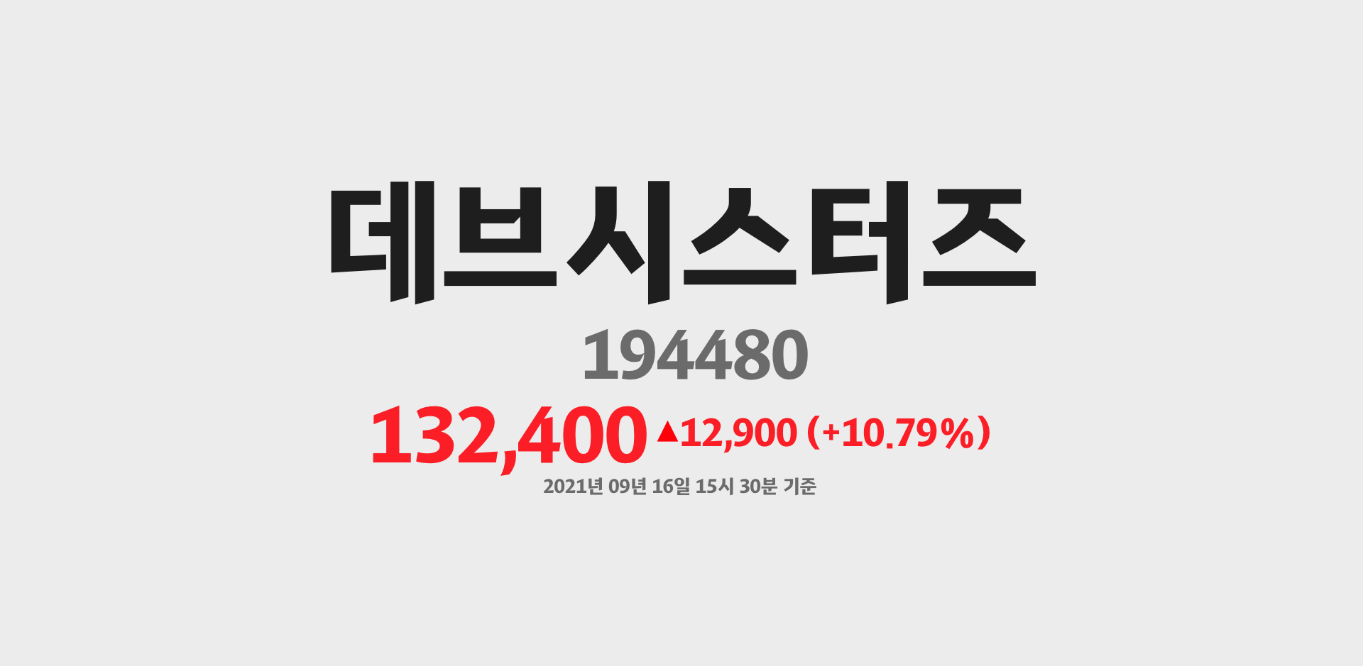 데브시스터즈 2021-09-16 15:30:42.474493기준 주가