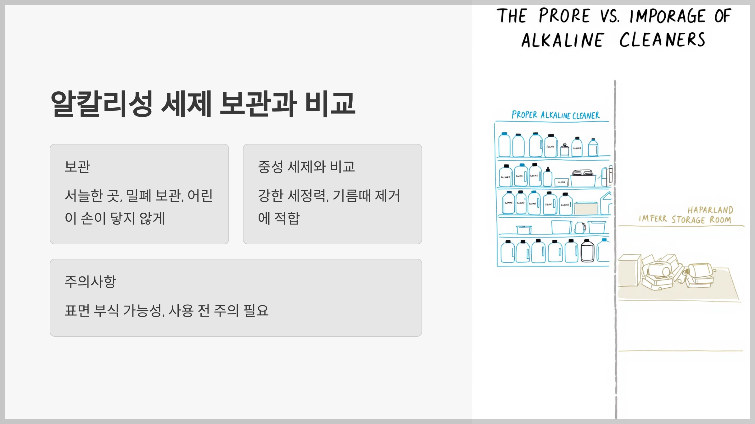 알칼리성 세제의 모든 것 종류, 효능부터 사용 방법과 주의사항까지