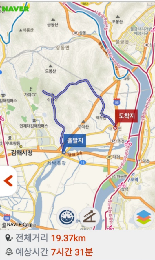  신어산~장척산~백두산