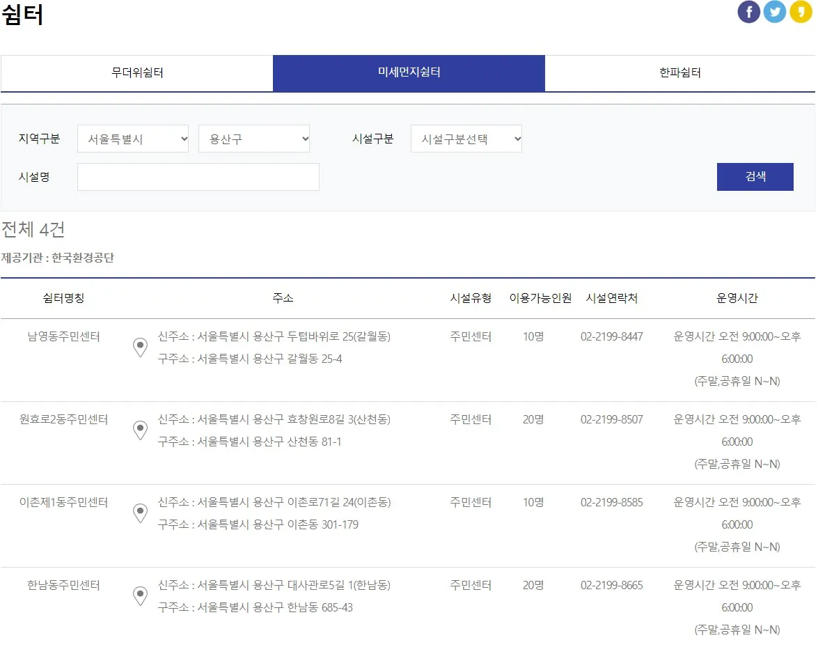 미세먼지쉼터