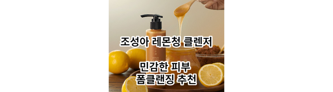  조성아 레몬청 클렌저 : 모공 관리, 여드름 없애는 법, 폼클렌징 추천