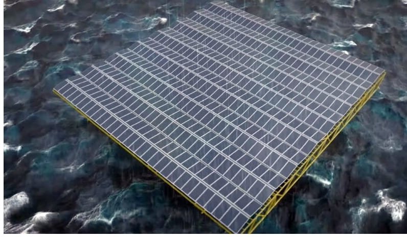 부유식 해상 태양광 발전 씨볼트(SEAVOLT)&#44; 혹독한 환경에서 전기 생산 VIDEO: Floating offshore solar power SEAVOLT generates electricity even in the harshest conditions
