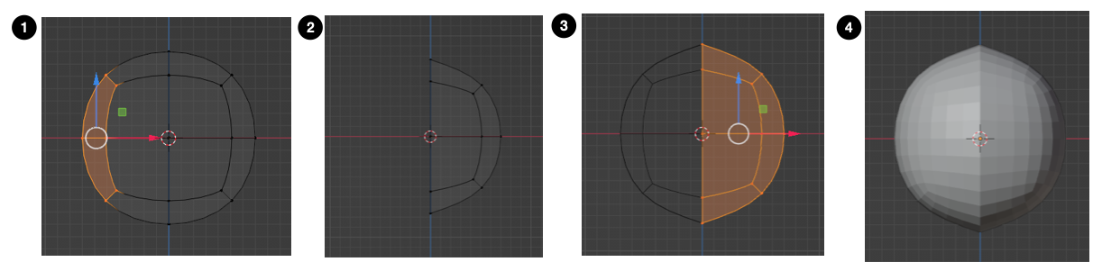 블렌더 mirror modifier