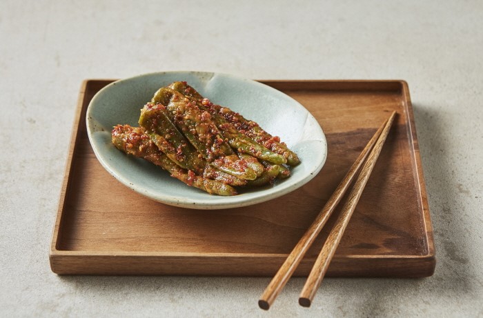  풋고추 무침 요리 우리밀 고추찜무침