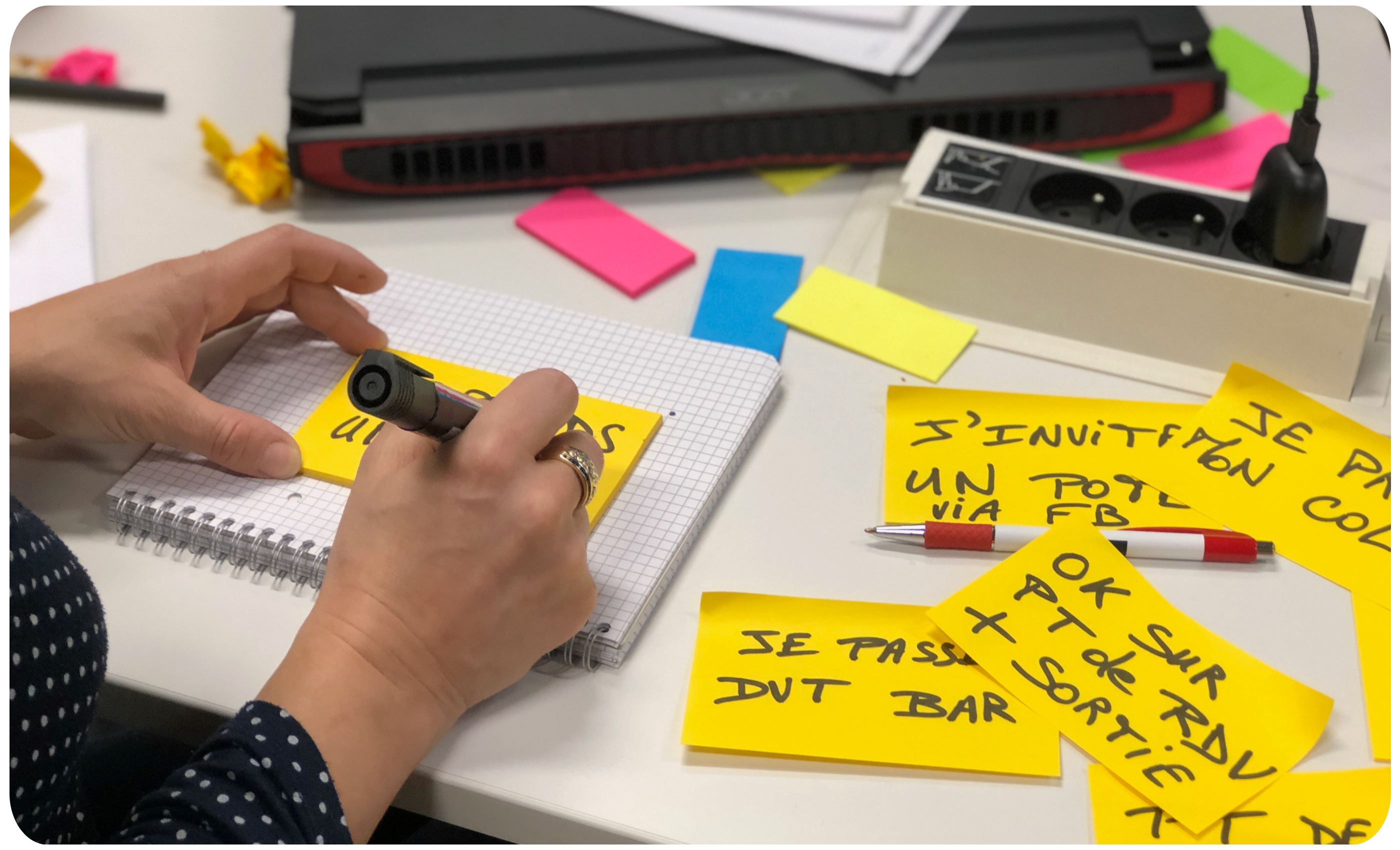 write on post-it