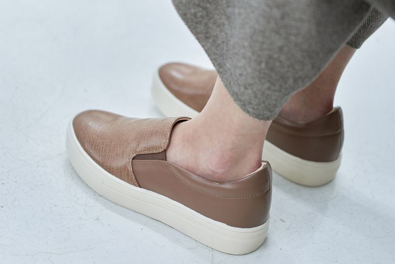  파이톤 콤비 양밴딩 3cm 슬립온