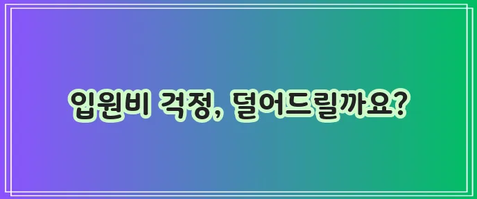 라이나생명 입원비보험 가입 안내