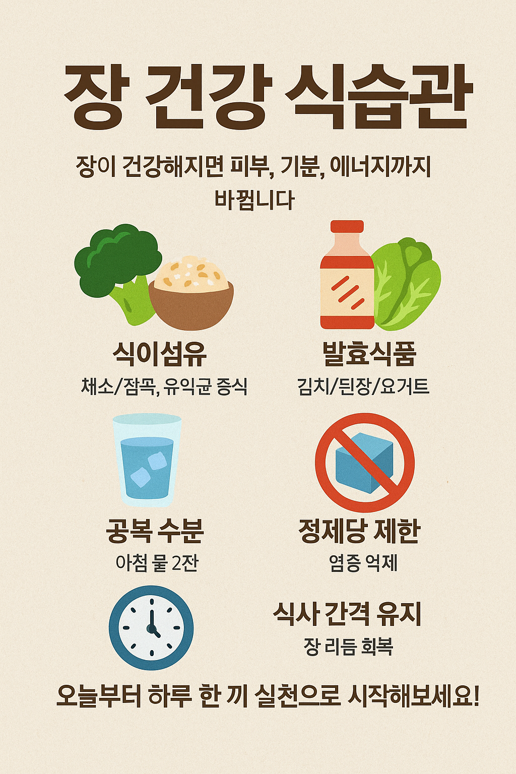 장 건강 습관