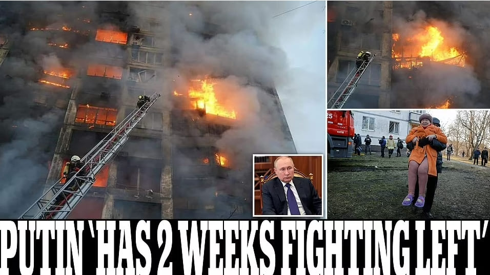  "러시아군, 앞으로 열흘에서 14일 동안만 완전한 전투력 유지할 것" 영 국방부  VIDEO:'Ukraine has Russia on the run': Putin's forces may only be able to keep up the fight...
