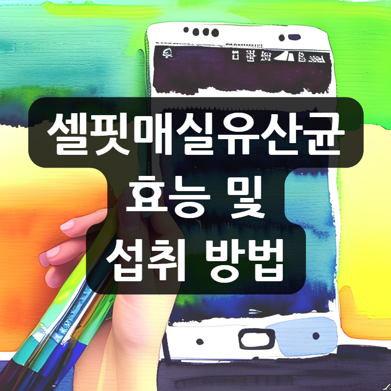 셀핏매실유산균 효능 및 섭취 방법