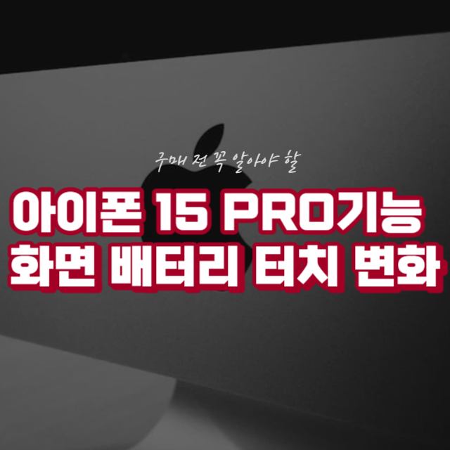 애플 15 기능