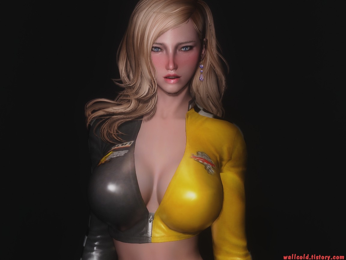 스카이림 의상 - 레이싱걸 의상 mila racer clothes skyrim mod 001