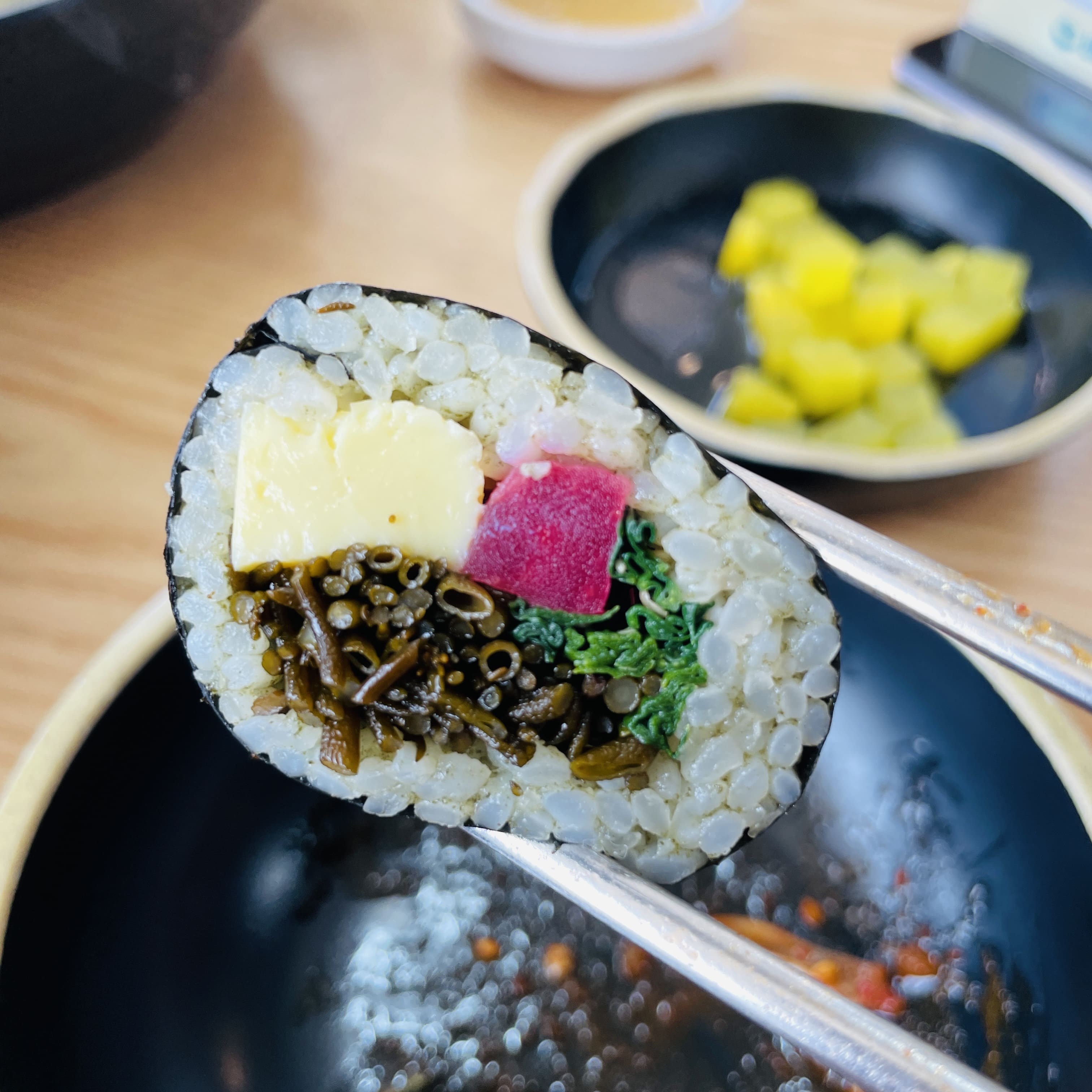 거제시 배말칼국수 김밥 톳김밥