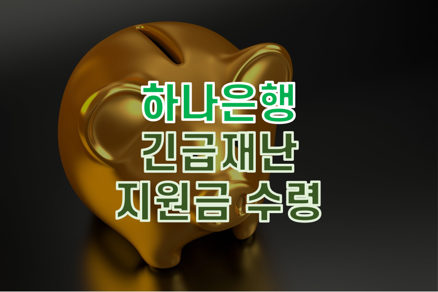  하나은행 긴급재난지원금 수령 후기 - 2인가구 체크카드 신청