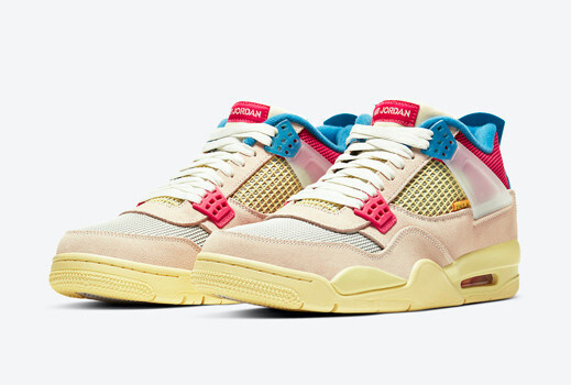  - '올드스쿨 감성 매쉬' 조던 4 x 유니온 레트로 구아바 아이스 [Jordan 4 x Union Retro Guava Ice]