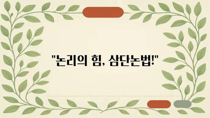 삼단논법의 정의와 다양한 활용 사례
