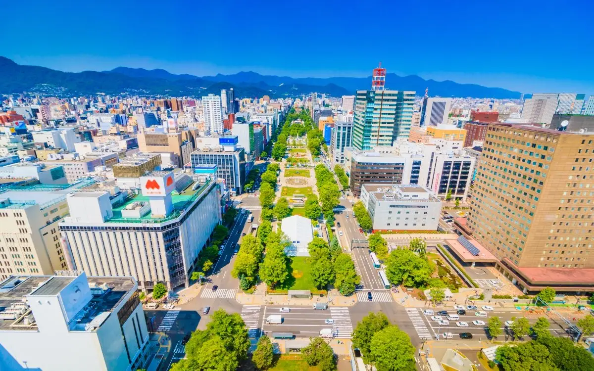 삿포로 티비타워에서 풍경