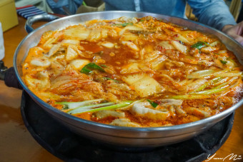 곱창찌개 한상