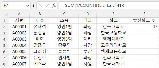 COUNTIF_배열수식