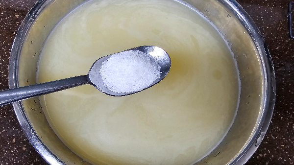 백김치 최종 소금간하기